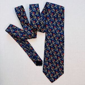 Brooks Brothers Tie Necktie Silk Golf Flag Club Ball Makers Handmade USA Mens